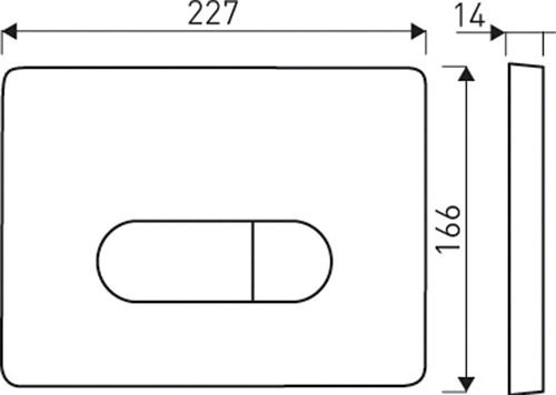 Przycisk do stelaża K-50 Slim Pacific Czarno Złoty