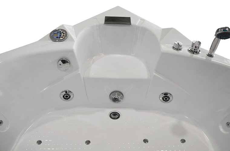 Wanna łazienkowa z hydromasażem Spa narożna 150x150 cm MO-0312