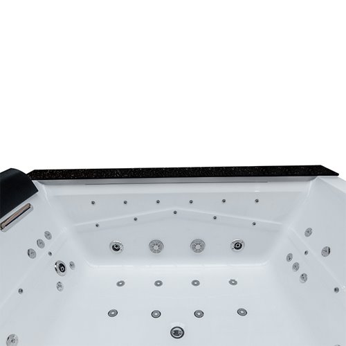 Wanna z hydromasażem prostokątna do zabudowy + obudowa Kalambo BL 190x150 cm