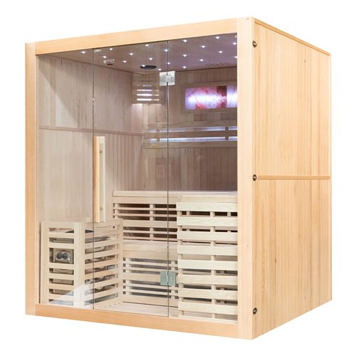 Sauna sucha fińska piec 6 KW Harvia BC60 + kamień solny 180X160X200CM MO-EA4-I Mazur