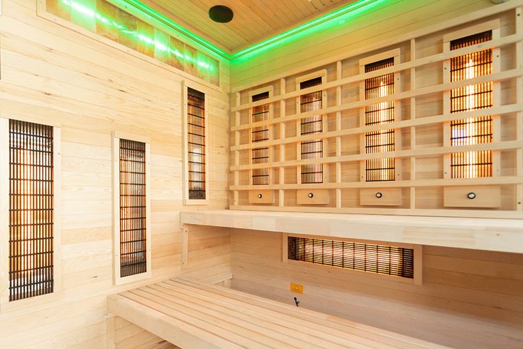 Sauna na podczerwień 4 osobowa + kamienie solne 175X140X200CM MO-EP4RSL Infrared Mazur
