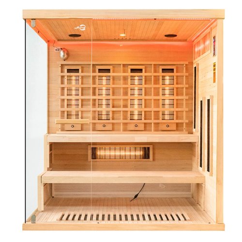 Sauna na podczerwień 4 osobowa + kamienie solne 180X160X200CM MO-EP4RSP XL Infrared Mazur