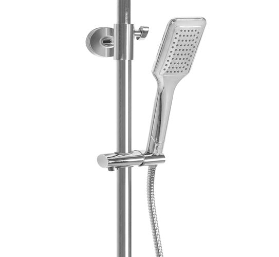 Chromowany zestaw prysznicowy z termostatem Tom Rea