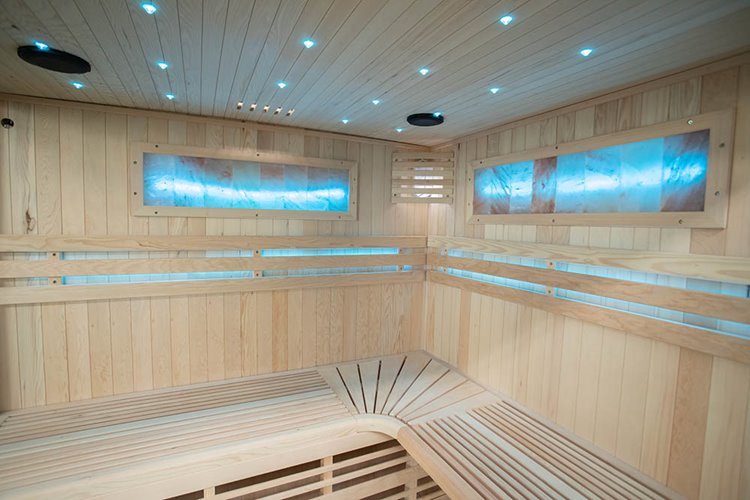 Sauna sucha fińska piec 6 KW Harvia BC60 + kamień solny 180X160X200CM MO-EA4-II Mazur