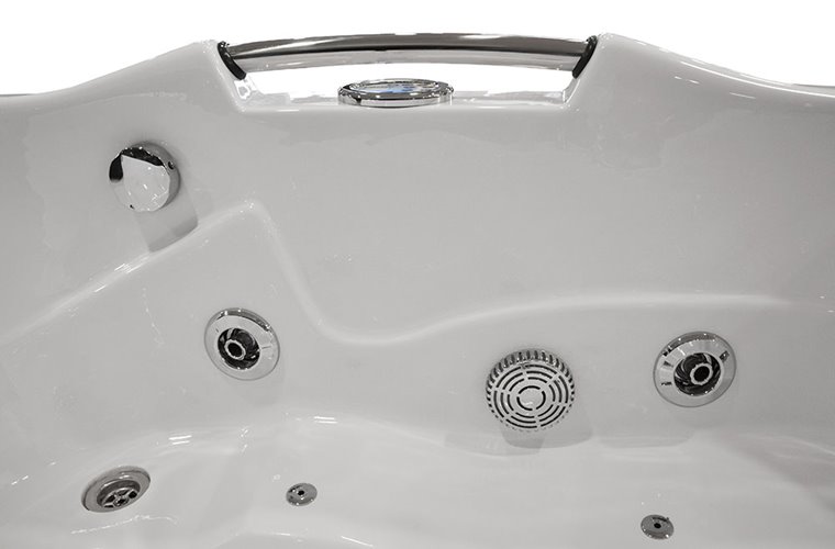 Wanna z hydromasażem prostokątna do rogu łazienki 150x83 cm MO-0204