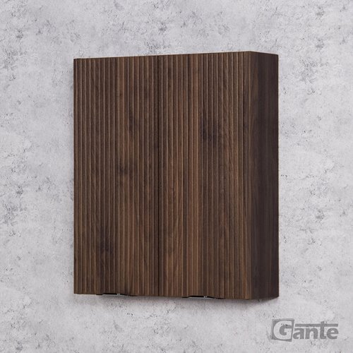Szafka łazienkowa z lamelami wisząca 60x72 Victa Lamello kolor orzech