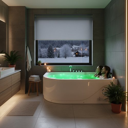 Wanna z hydromasażem asymetryczna Carmen 631 L 180x120