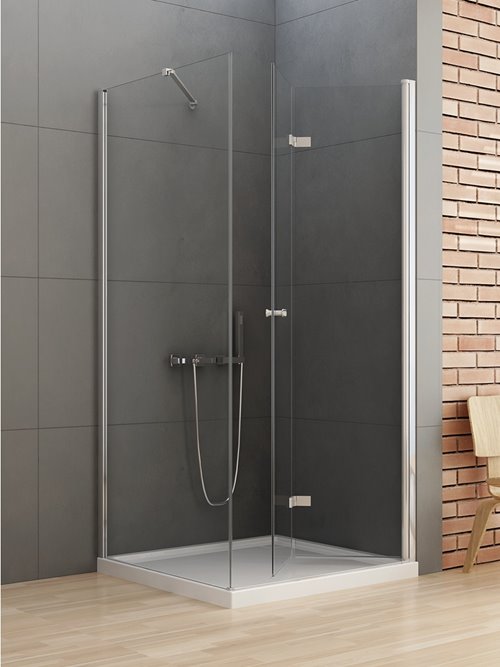 Kabina prysznicowa 80x100 prawa D-0152A/D-0089B New Soleo New Trendy