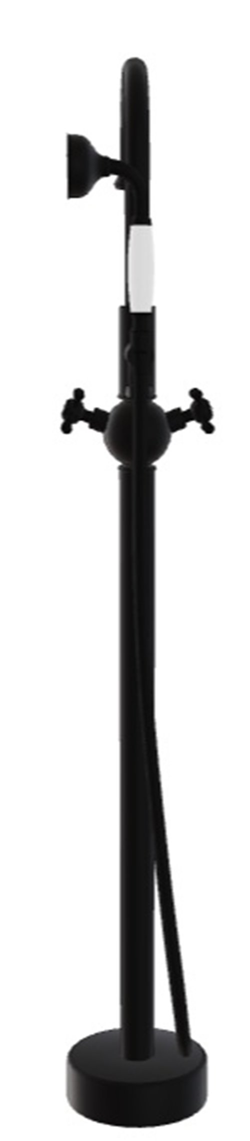 Bateria wannowa wolnostojąca Retro czarny matt Besco BW-RI-CZ