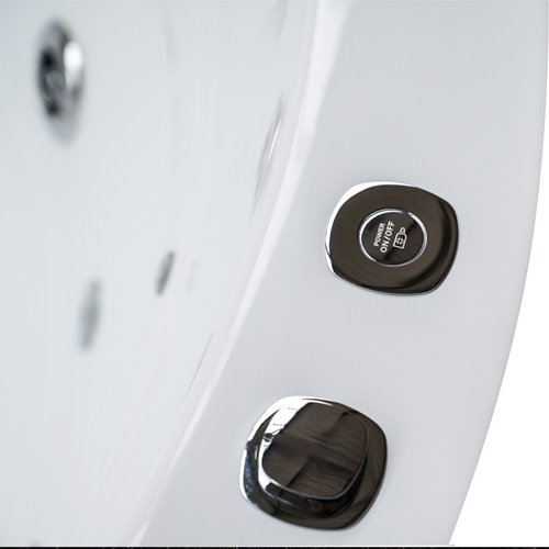 Wanna z hydromasażem okrągła do zabudowy + obudowa 170x170 cm Della 916