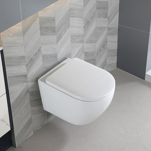 Biała miska wc wisząca Rimless Mizu Tornado MIZU-WH-TR-02 Hydrosan