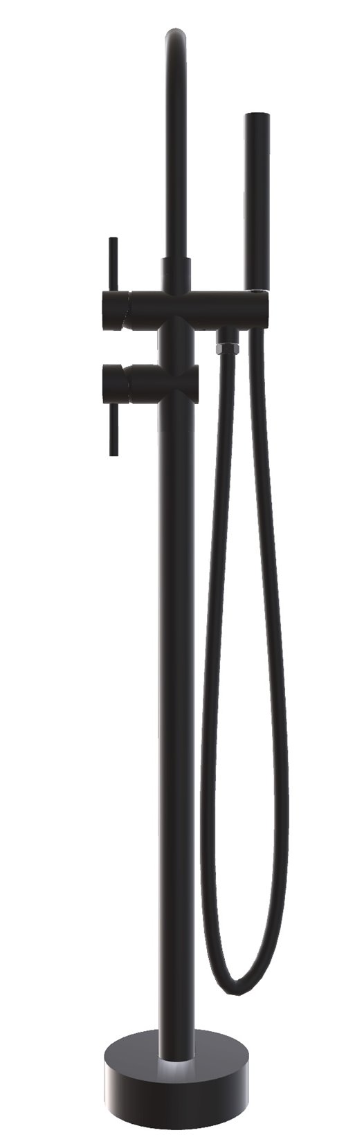 Bateria wannowa wolnostojąca czarna Illusion I Besco BW-II-CZ