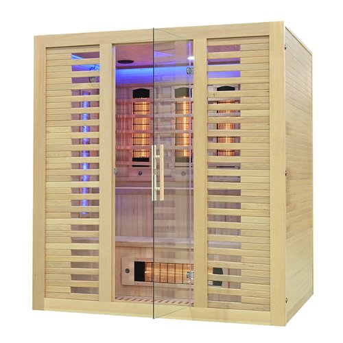 Sauna na podczerwień kamień solny 180X160X200CM MO-RL4S XL Infrared Mazur