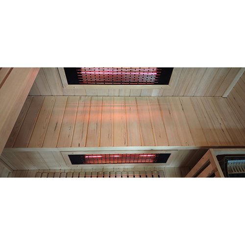Sauna Combo na podczerwień + fińska 5-osobowa 180x160 cm Helsi1 6KW