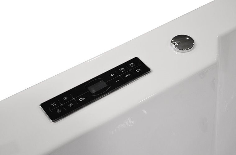 Wanna z hydromasażem przyścienna Turbo+ 180x91 cm MO-1007