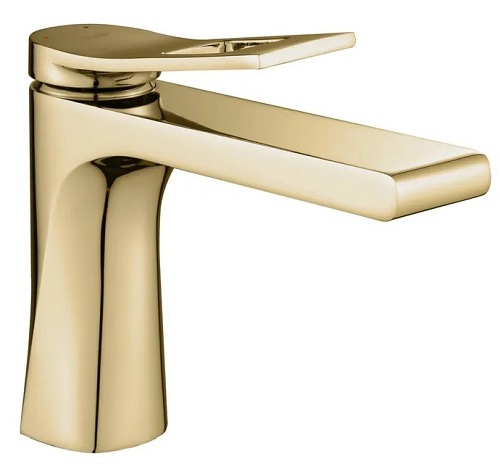 Złota bateria umywalkowa niska Soul Rea Gold