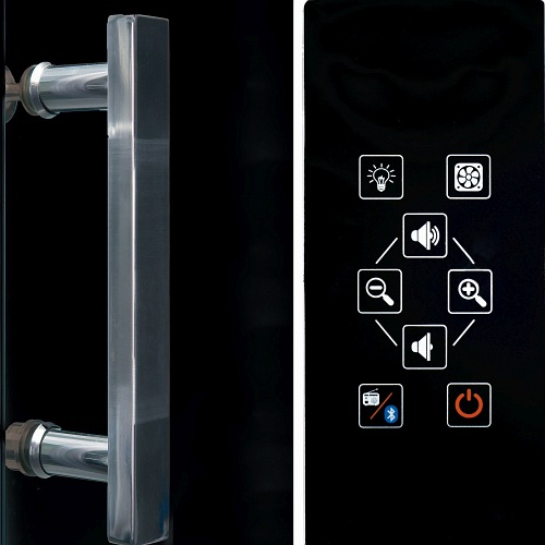 Kabina z hydromasażem głęboki brodzik 140x85 Mocca Kerra