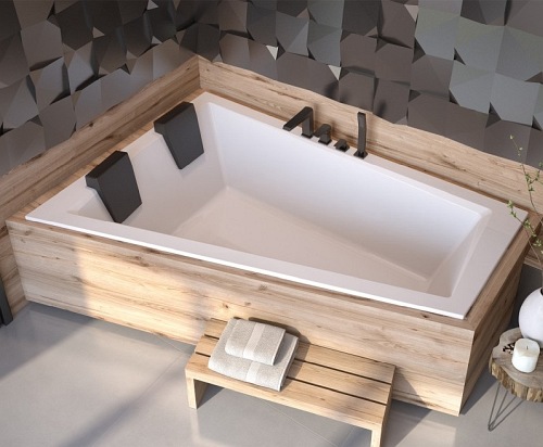 Wanna do zabudowy asymetryczna Intima Duo Slim Besco lewa 170x125 cm