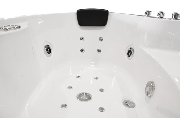Wanna z hydromasażem narożna 135x135 cm MO-1636HC
