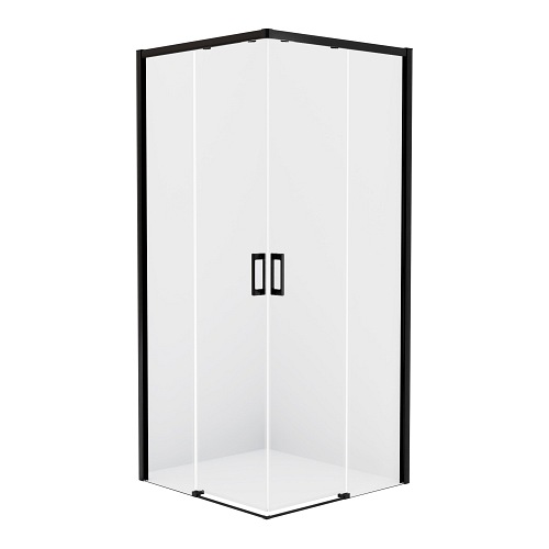 Kabina prysznicowa 90x90 D-0314A/D-0315A Prime Black New Trendy