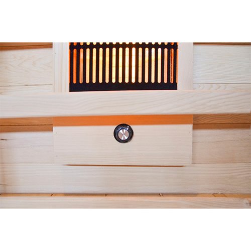 Sauna na podczerwień 3-osobowa 120x105 cm grzejniki kwarcowe i karbonowe Alta2 Infrared