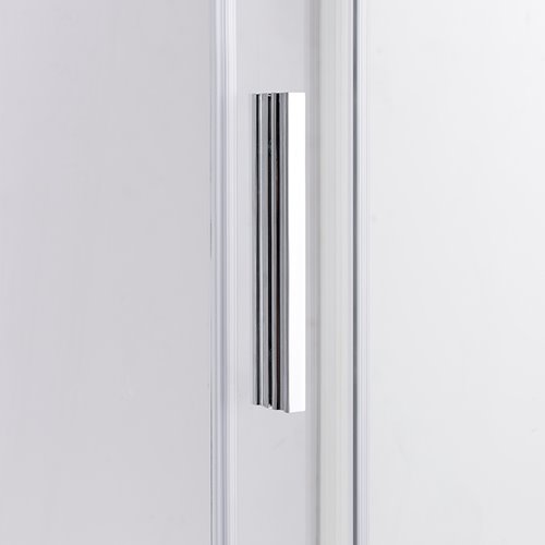 Chromowana prostokątna kabina prysznicowa Super Slim Nova 90x80 drzwi rozsuwane