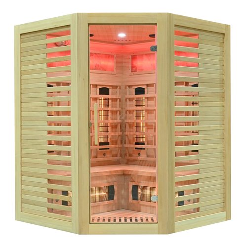 Sauna na podczerwień kamień solny 150X150X190CM MO-RL3CS Infrared Mazur