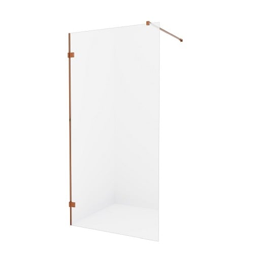 Miedziana Avexa Copper Brushed New Trendy EXK-3763 ścianka prysznicowa 80 cm szkło 8 mm