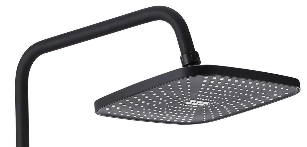 Czarny zestaw prysznicowy Storm Rea