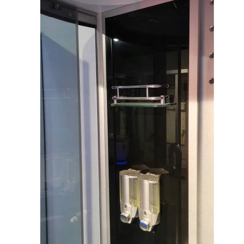 Kabina prysznicowa z hydromasażem przyścienna 125x90