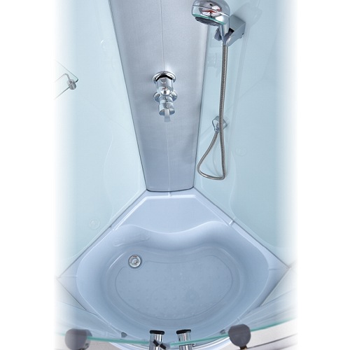 Kabina prysznicowa półokrągła zabudowana 100x100 WSH-301C