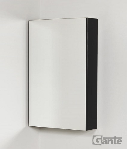 Szafka wisząca z lustrem 50x80 cm czarny mat Belli Gold