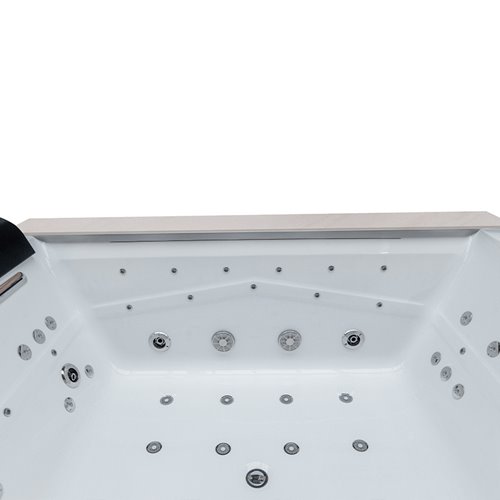 Wanna z hydromasażem prostokątna do zabudowy + obudowa Kalambo WH 190x150 cm