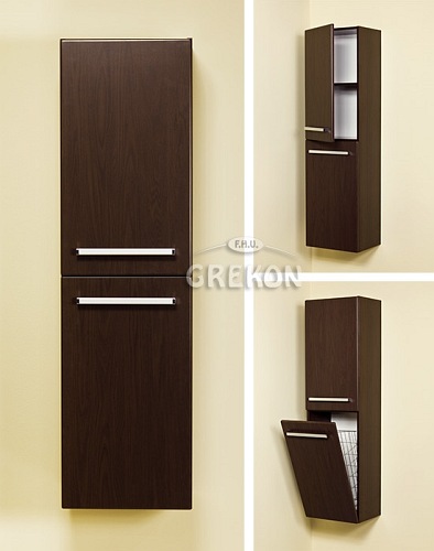 Szafka wisząca wysoka z koszem Fokus W