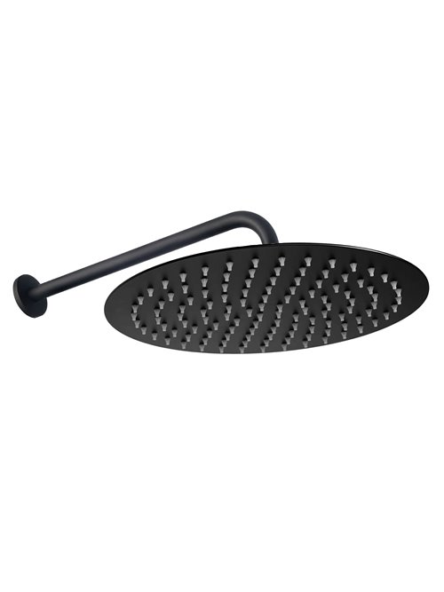 Czarny zestaw prysznicowy podtynkowy box Foss Clif Rea