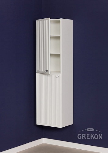 Słupek łazienkowy wiszący biały mat 143x40 cm Argento Gante