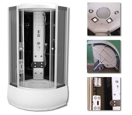 Kabina prysznicowa z hydromasażem 110x110 Ola