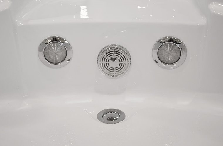 Wanna z hydromasażem narożna 157x157 cm MO-10632HC XL