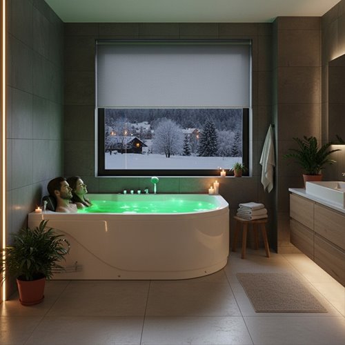 Wanna z hydromasażem asymetryczna Carmen 631 P 180x120