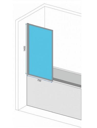 Złoty parawan nawannowy 70 cm Elegant Rea