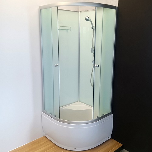 Kabina prysznicowa półokrągła zabudowana 80x80 WSH-304A