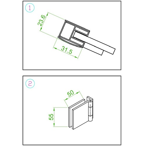 Kabina prysznicowa loft kwadratowa 80x80 czarne szprosy na szkle BS10A