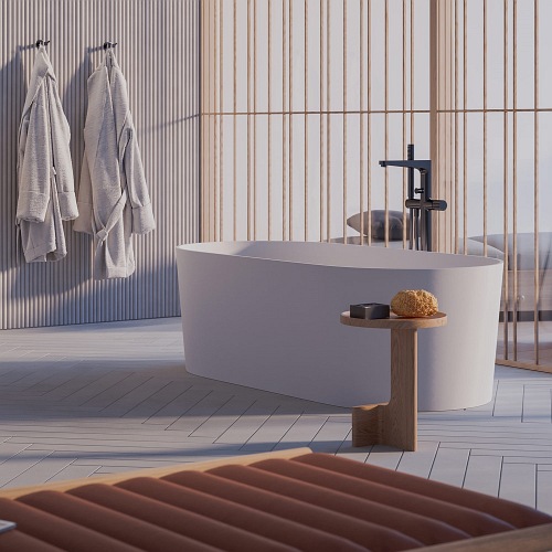 Omnires Ovo M+ Wanna wolnostojąca biały mat 160x75 cm OVOWWBM