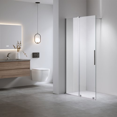 Ścianka prysznicowa rozsuwana szkło 8 mm szerokość 90 cm ASTRA-CH-A-90