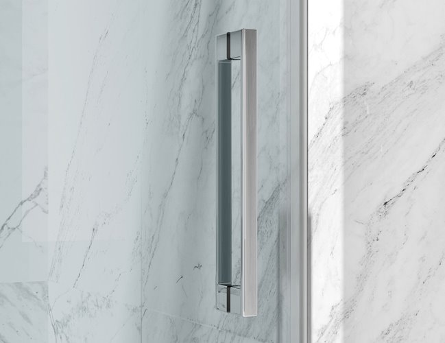 Kabina prysznicowa narożna 90x80 cm szkło 8mm przeźroczyste profile chrom Swiss Liniger