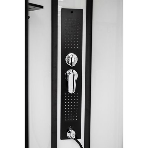 Kabina prysznicowa półokrągła zabudowana jasny środek 90x90 Clara