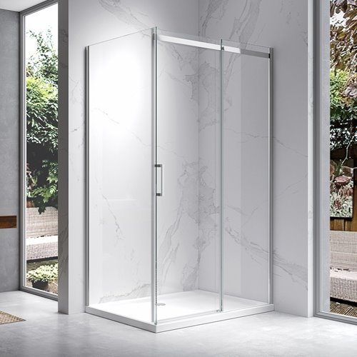 Kabina prysznicowa prostokątna 110x80 szkło 8 mm ZES-KZ22B-110X80