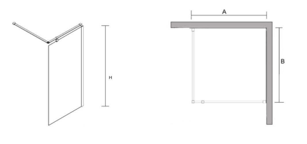 Ścianka prysznicowa 120 cm Creative BKP256T12 powłoka Clean Glass