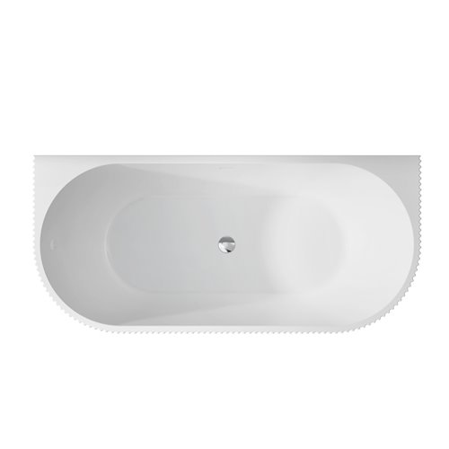 Leya Besco biała wanna wolnostojąca 170 cm syfon chrom WAS-170-L