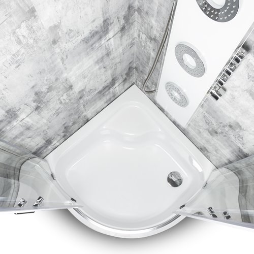 Kabina prysznicowa z wysokim brodzikiem 90x90 Aruba GL Kerra